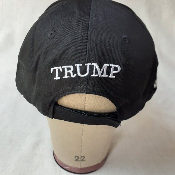 MAGA - 45-47 - Black Baseball Cap - Adjustable Fit - Picture 6 of 8